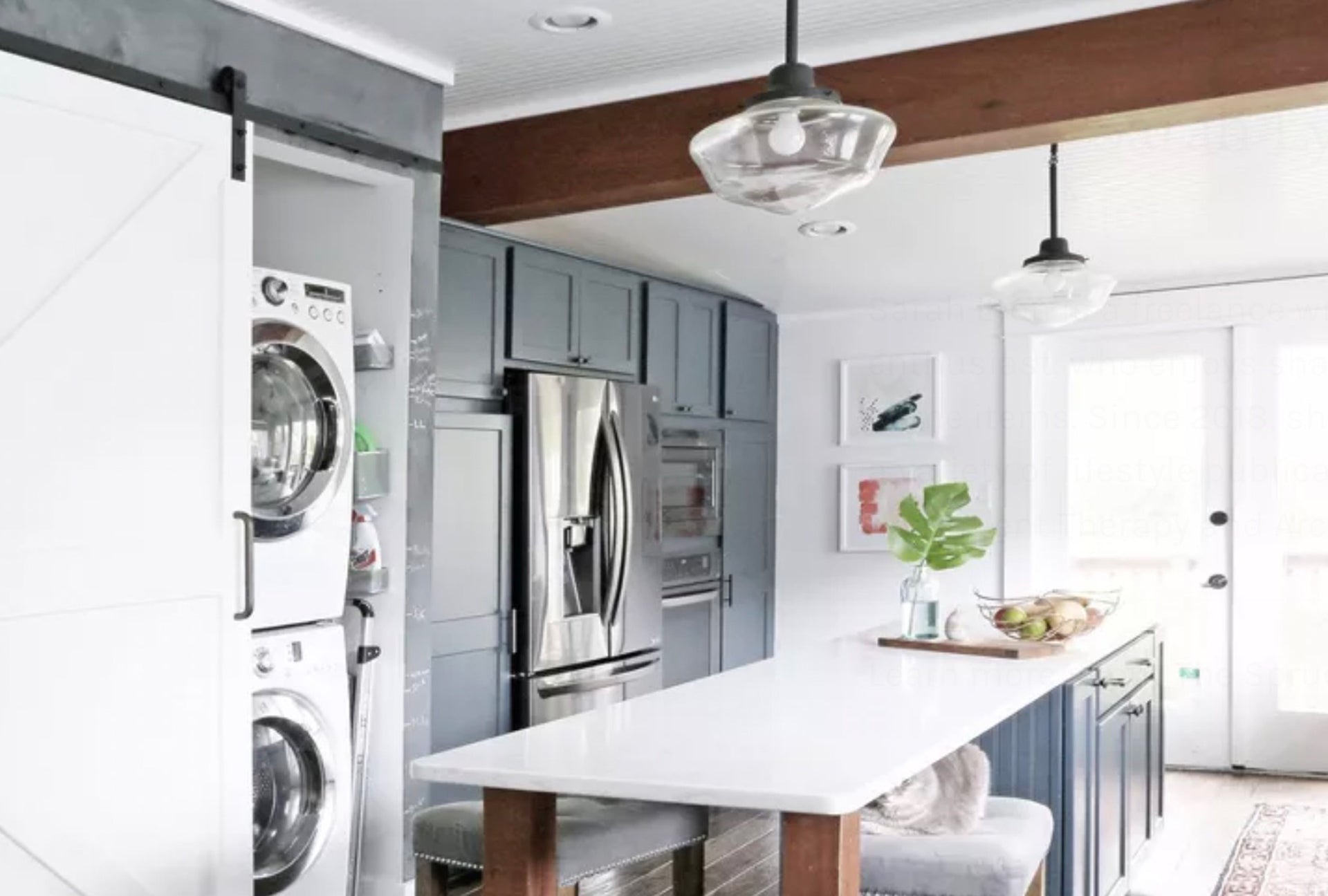 How to Hide a Washer and Dryer in the Kitchen