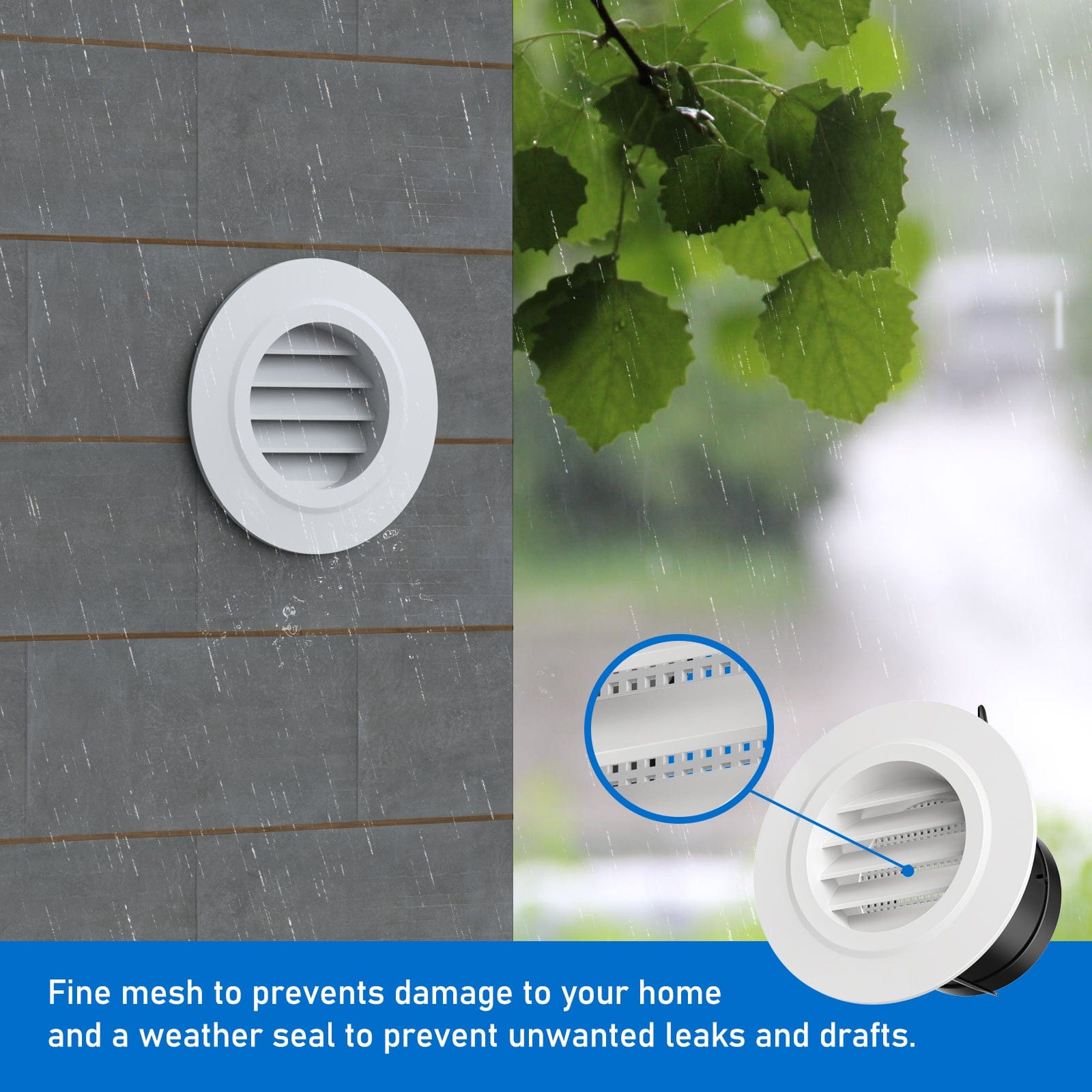 Air Vent Louver with Insect Screen