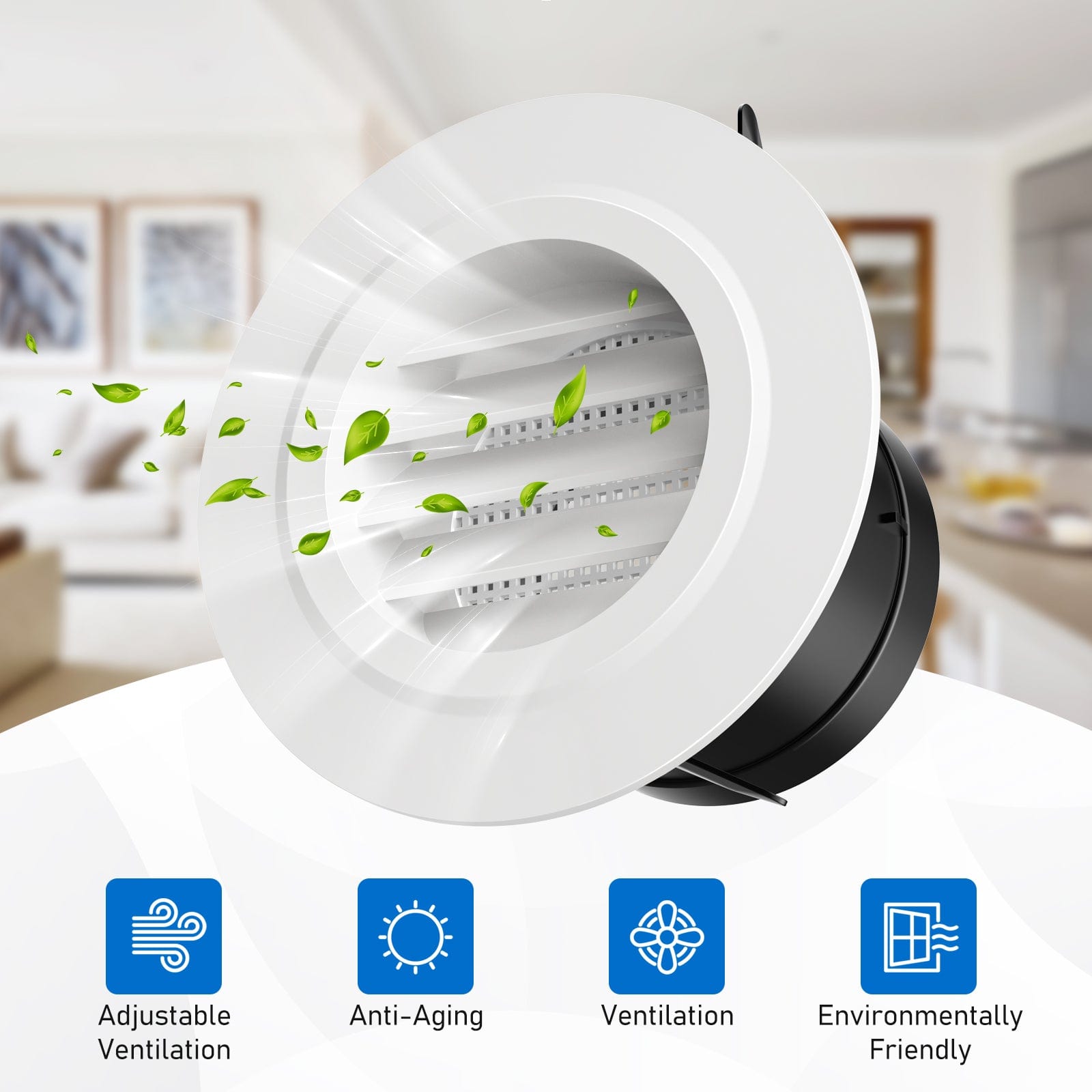 Air Vent Louver with Insect Screen