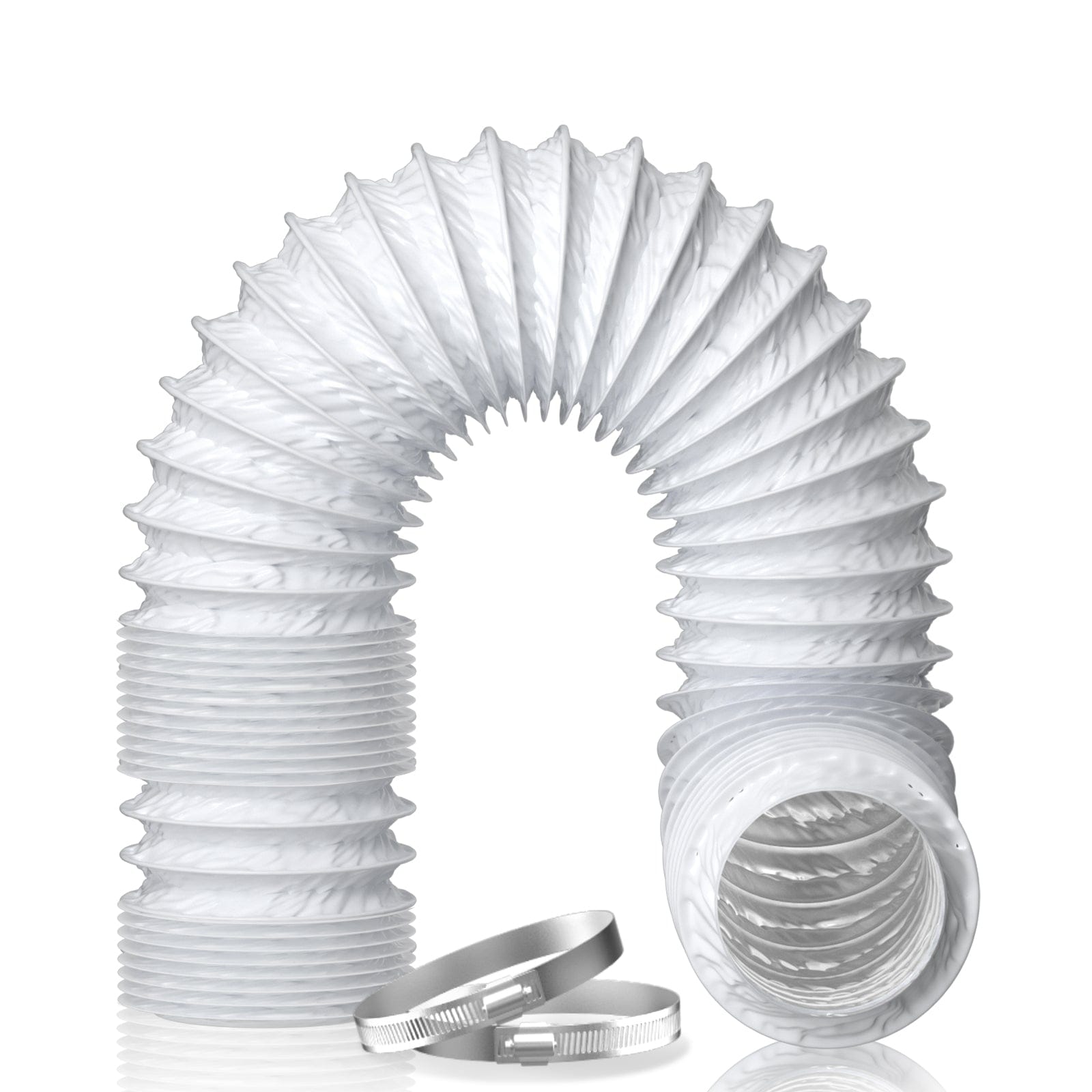 White Flexible Aluminum Foil Air Vent Duct