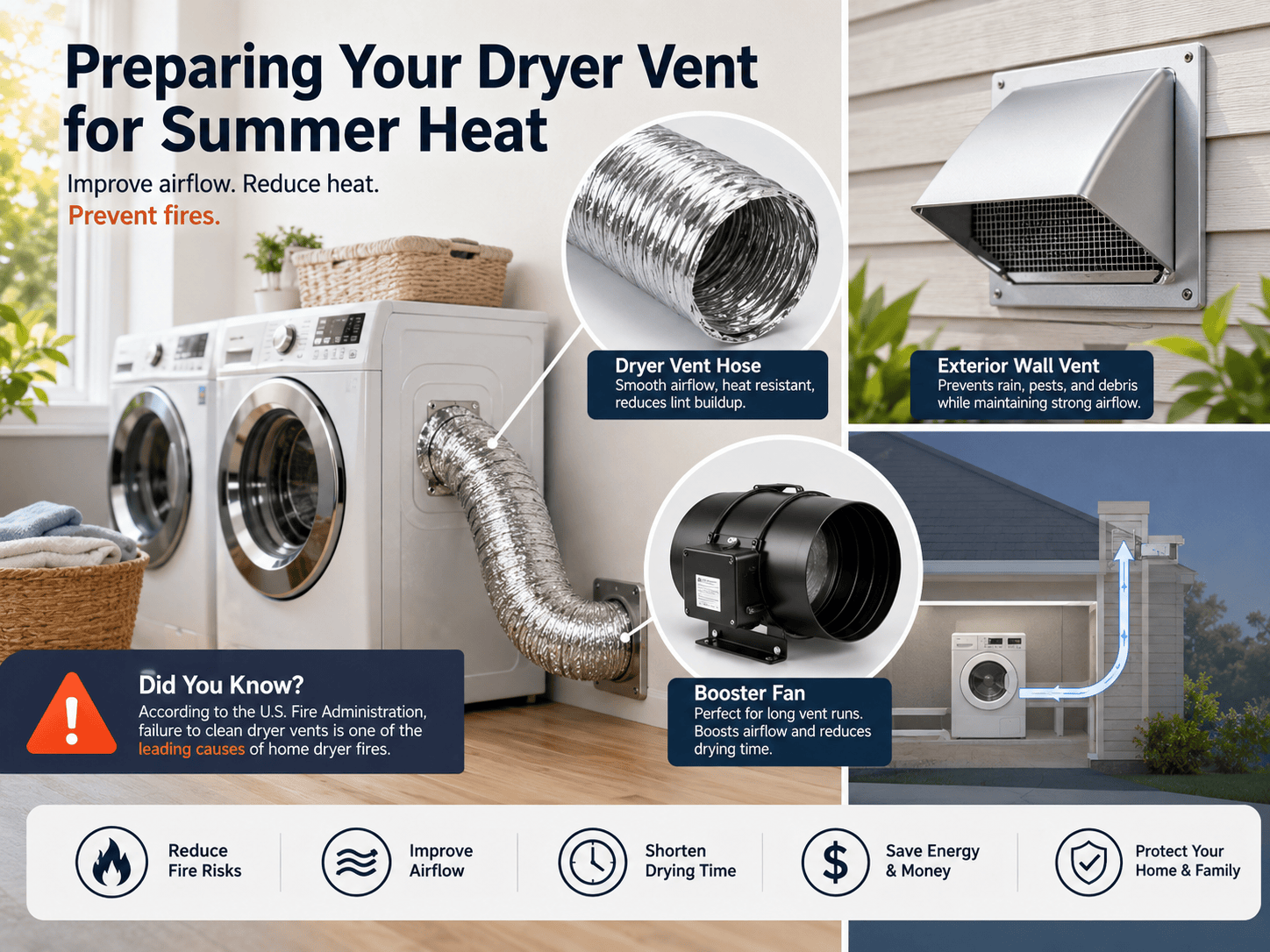Preparing Your Dryer Vent for Summer Heat