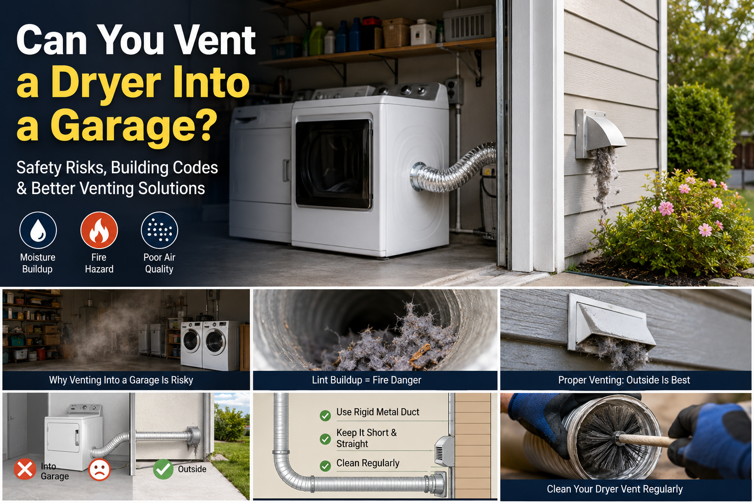 Can You Vent a Dryer Into a Garage?