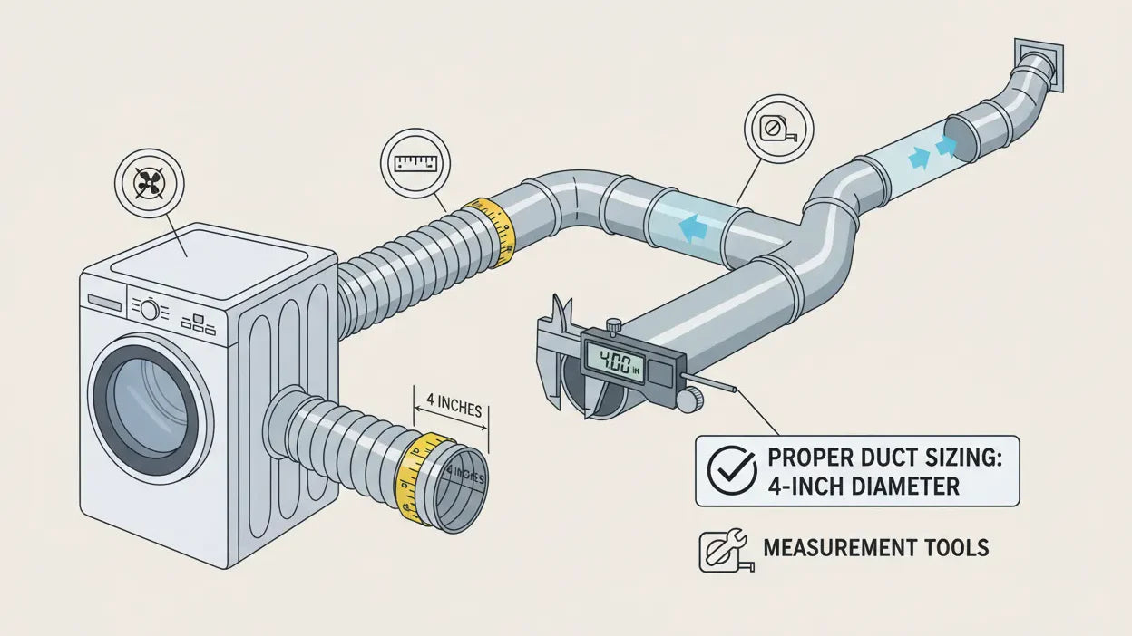 What Size Dryer Vent Do I Need? A Guide to Measure Duct & Fix Issues