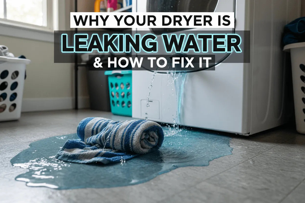Why Your Dryer Is Leaking Water & How to Fix It