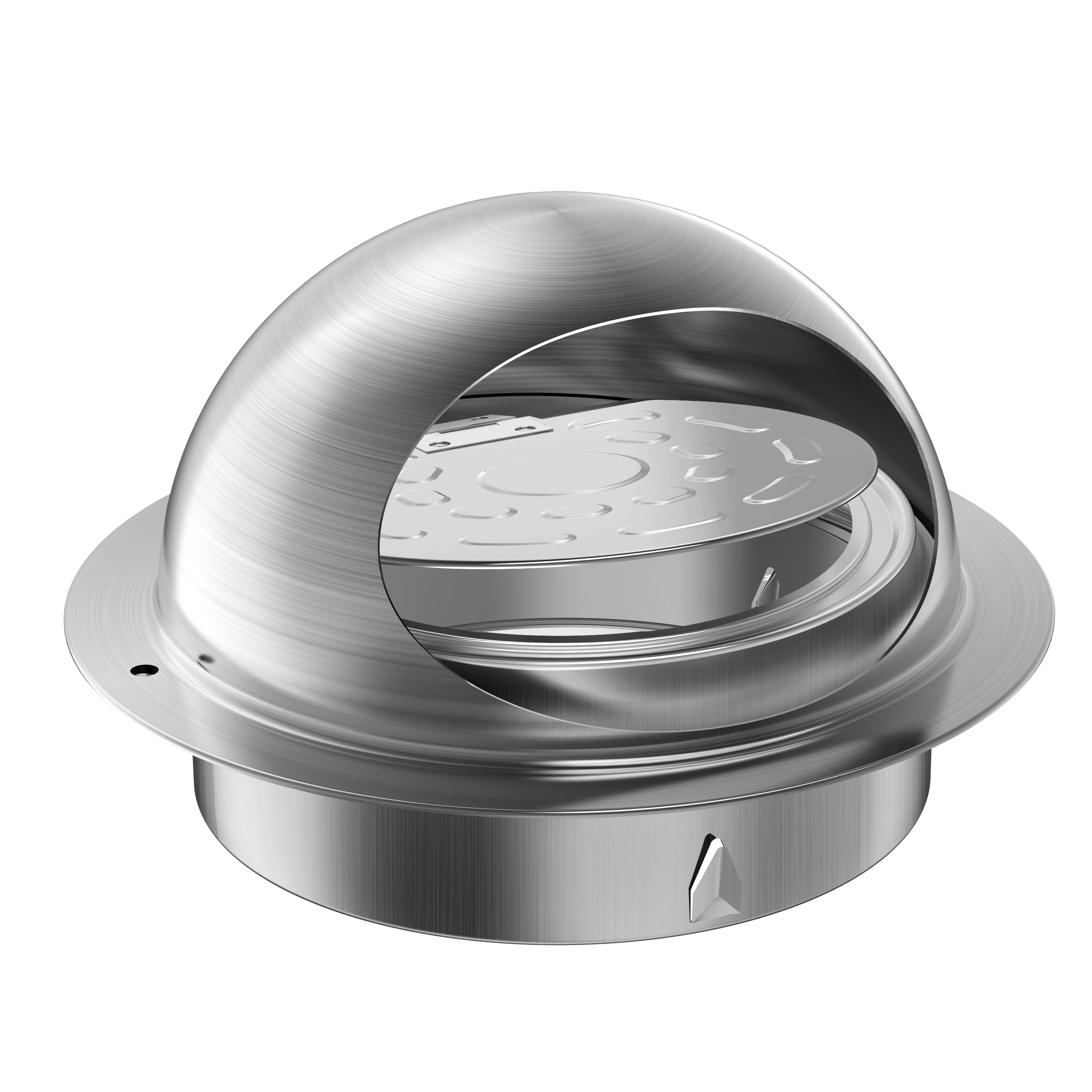 6 Inch 304 Stainless Steel Wall Vent with Damper