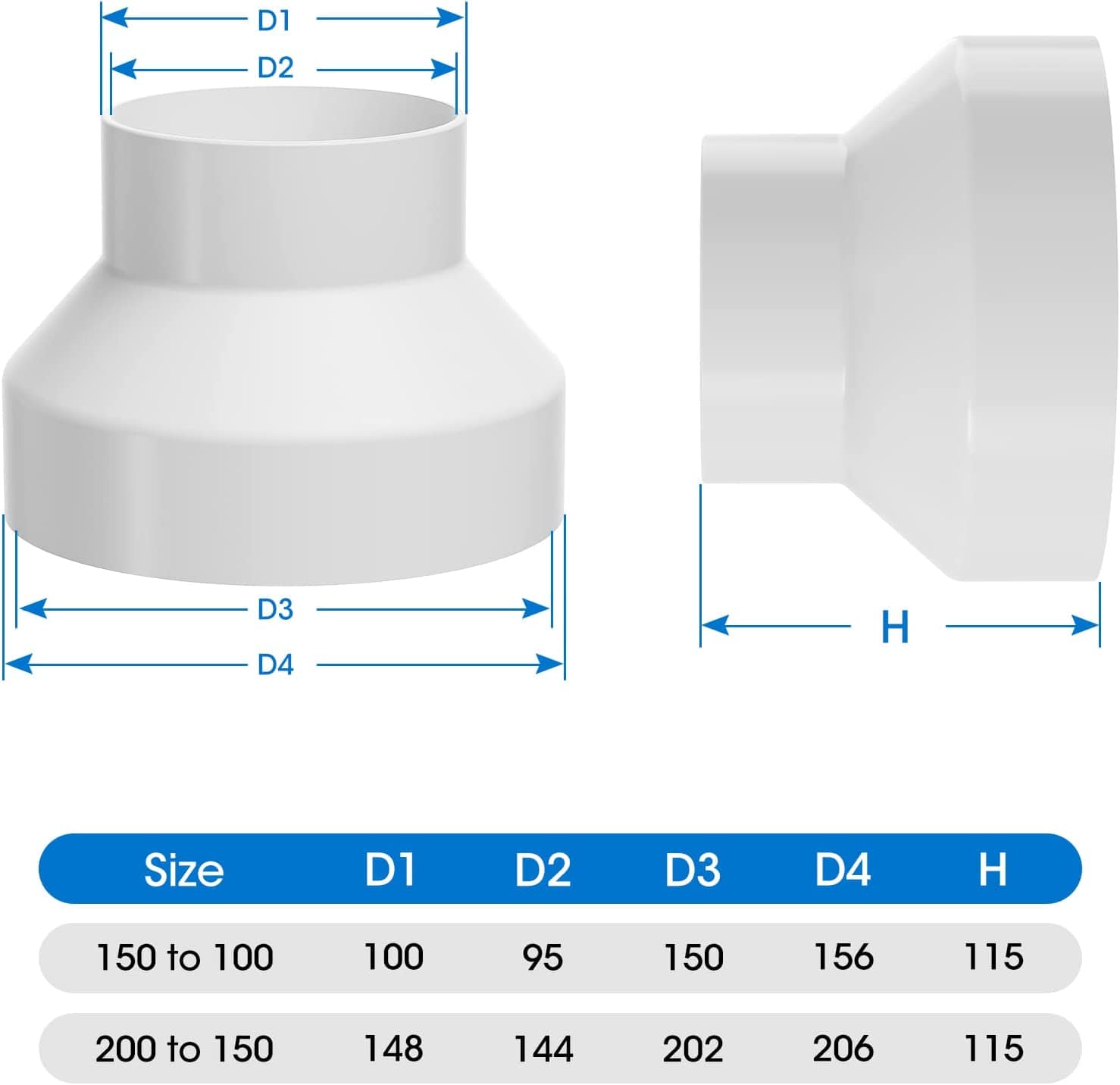 duct increaser/reducer