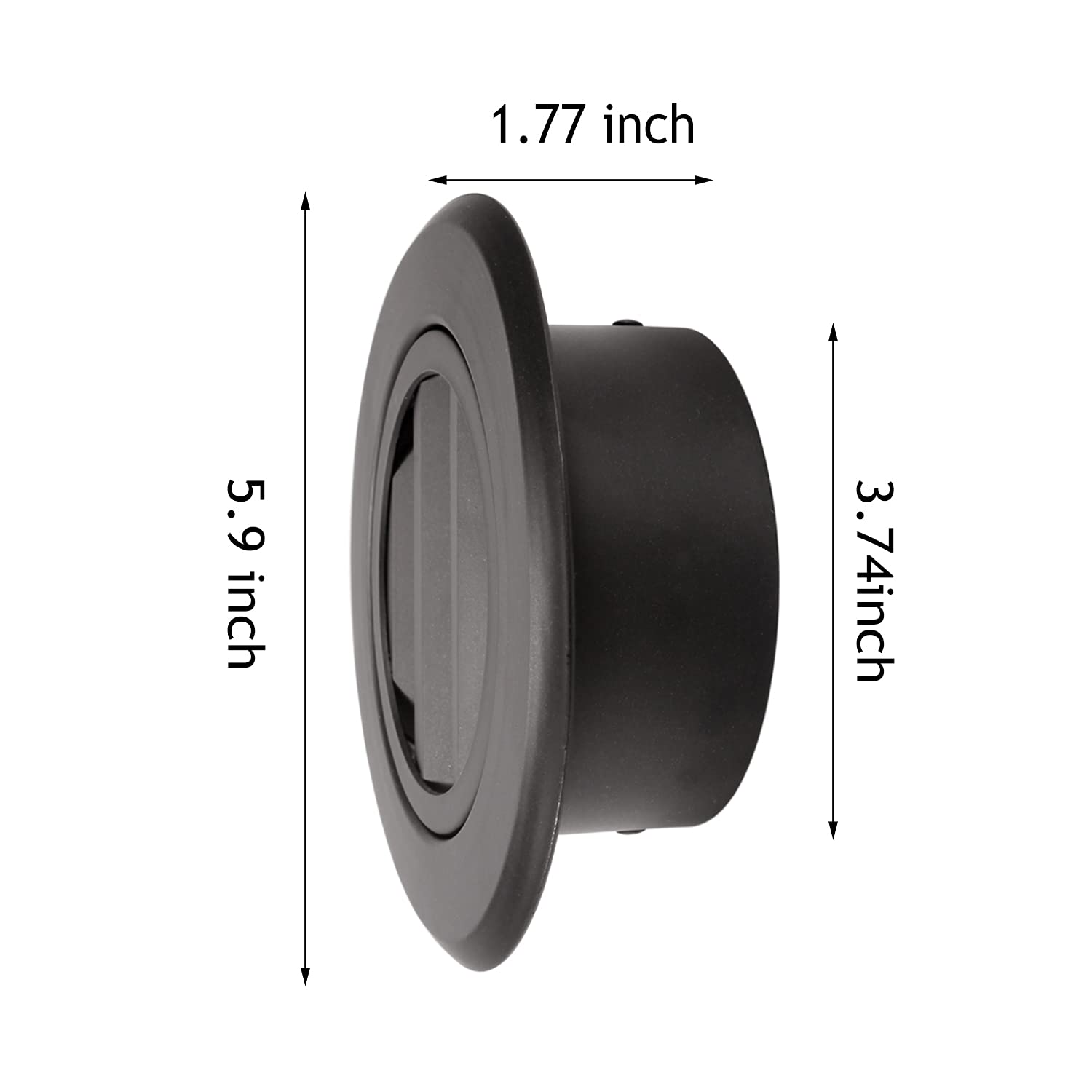 4/6 Inch Black Aluminum Soffit Vents