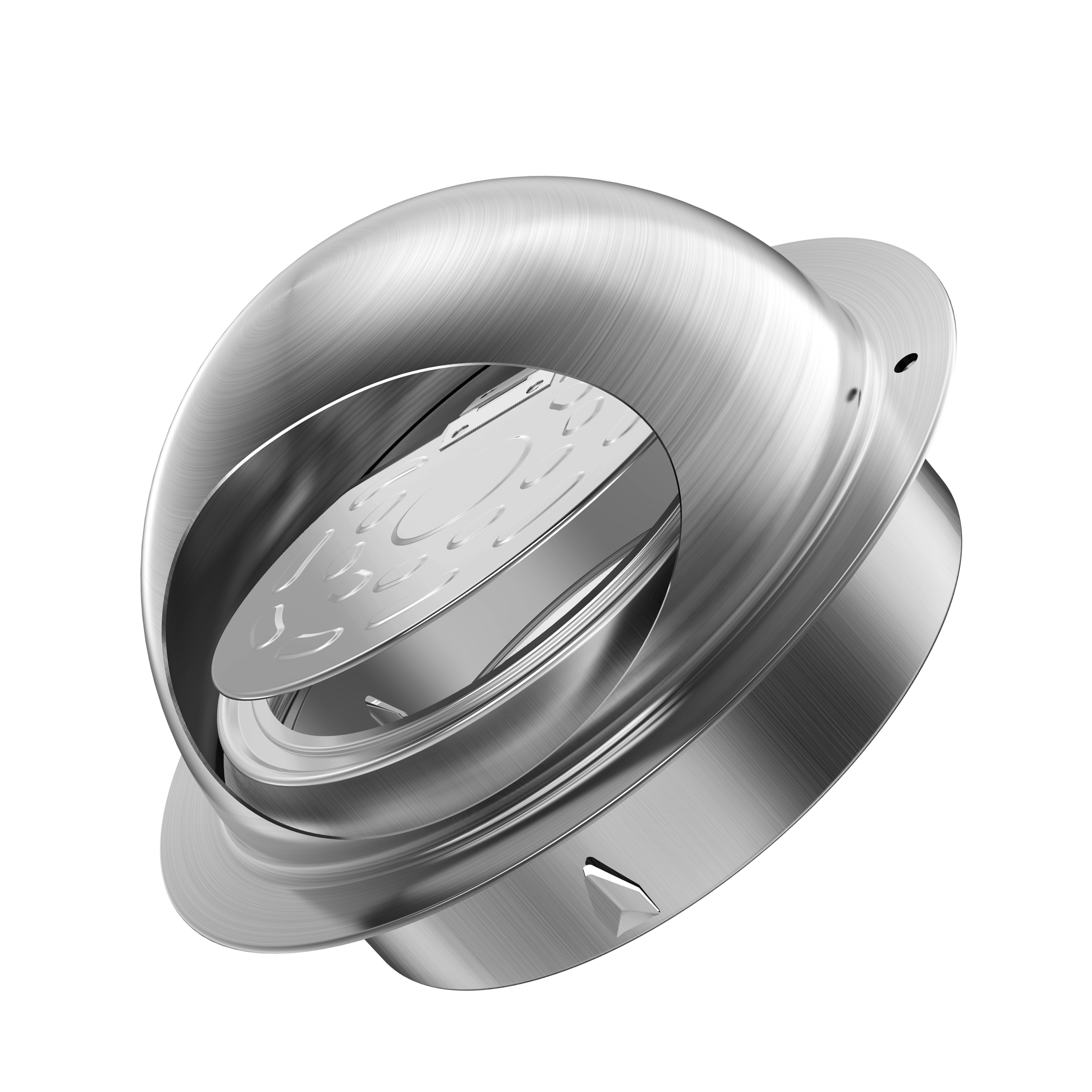 6 Inch 304 Stainless Steel Wall Vent with Damper