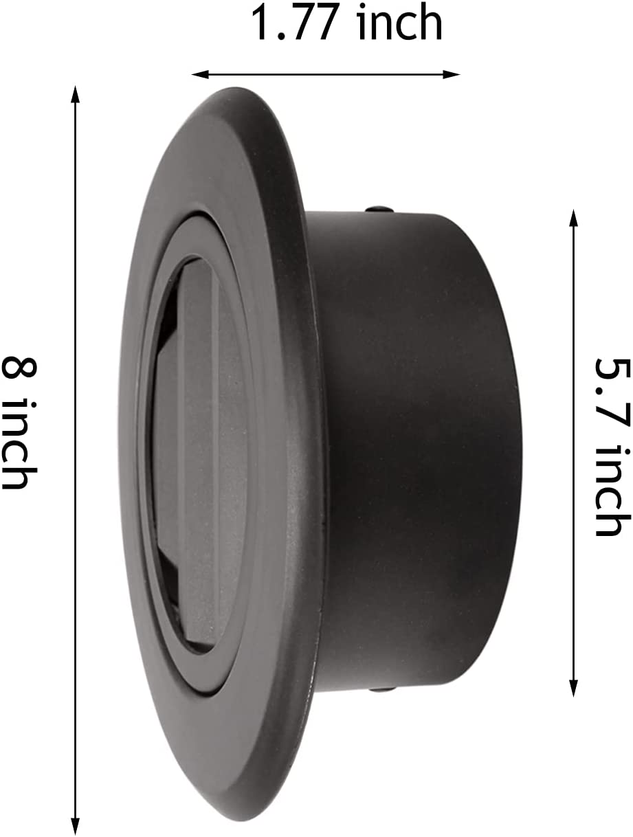 4/6 Inch Black Aluminum Soffit Vents