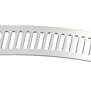 1 Pair Stainless Steel Dryer Vent Hose Clamp with Adjustable Worm Drive