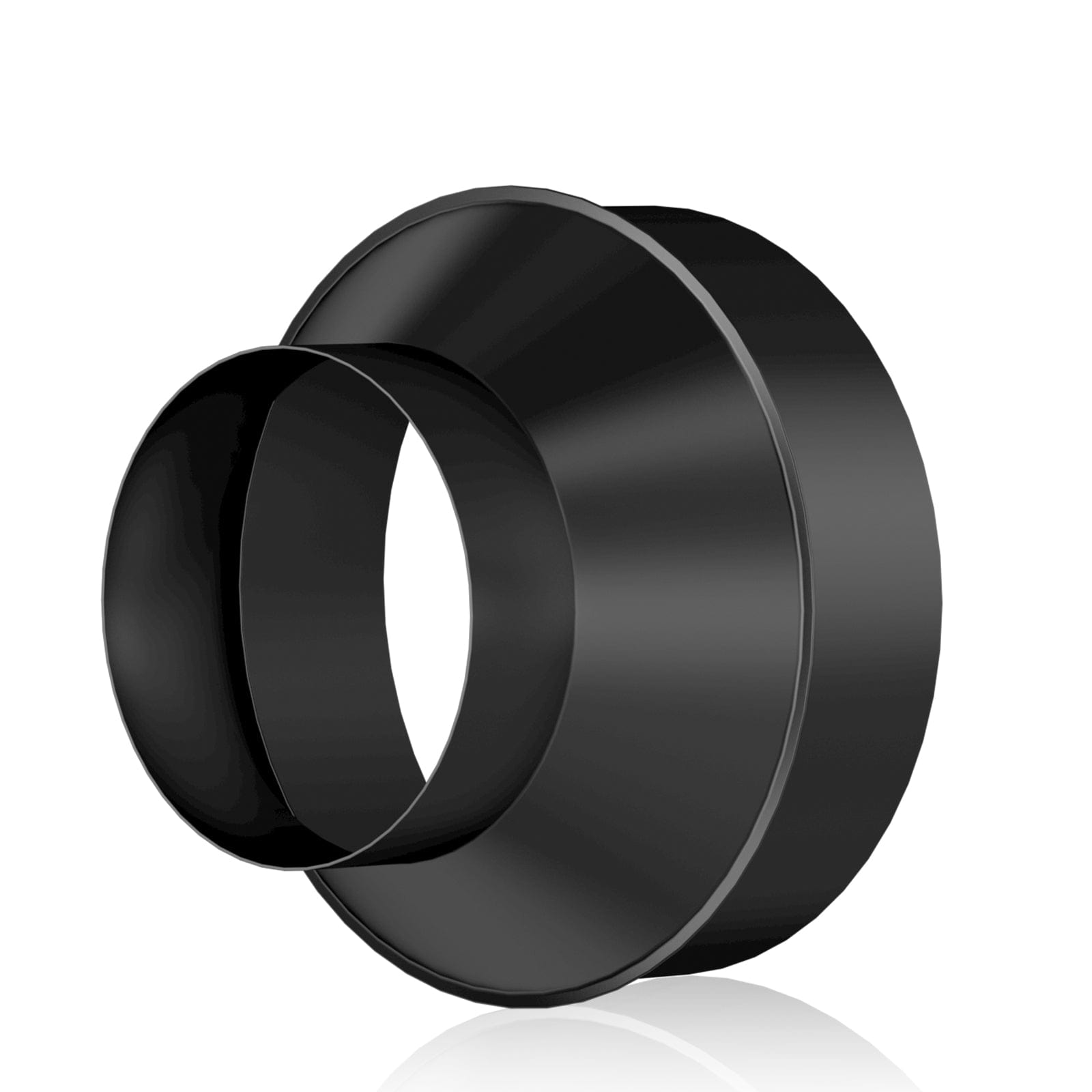 8 to 6 Black Metal Reducer Increaser for 6/8 Inch Ducting