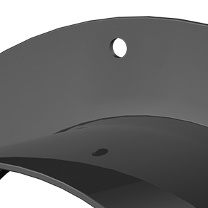 Black Plastic Duct Connector Straight Pipe Flange