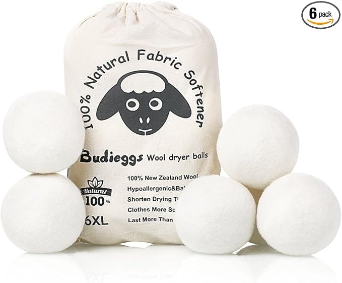 Dryer Balls - 100% Organic Wool - Sustainable & Eco-Friendly - Dry 1,000 Loads