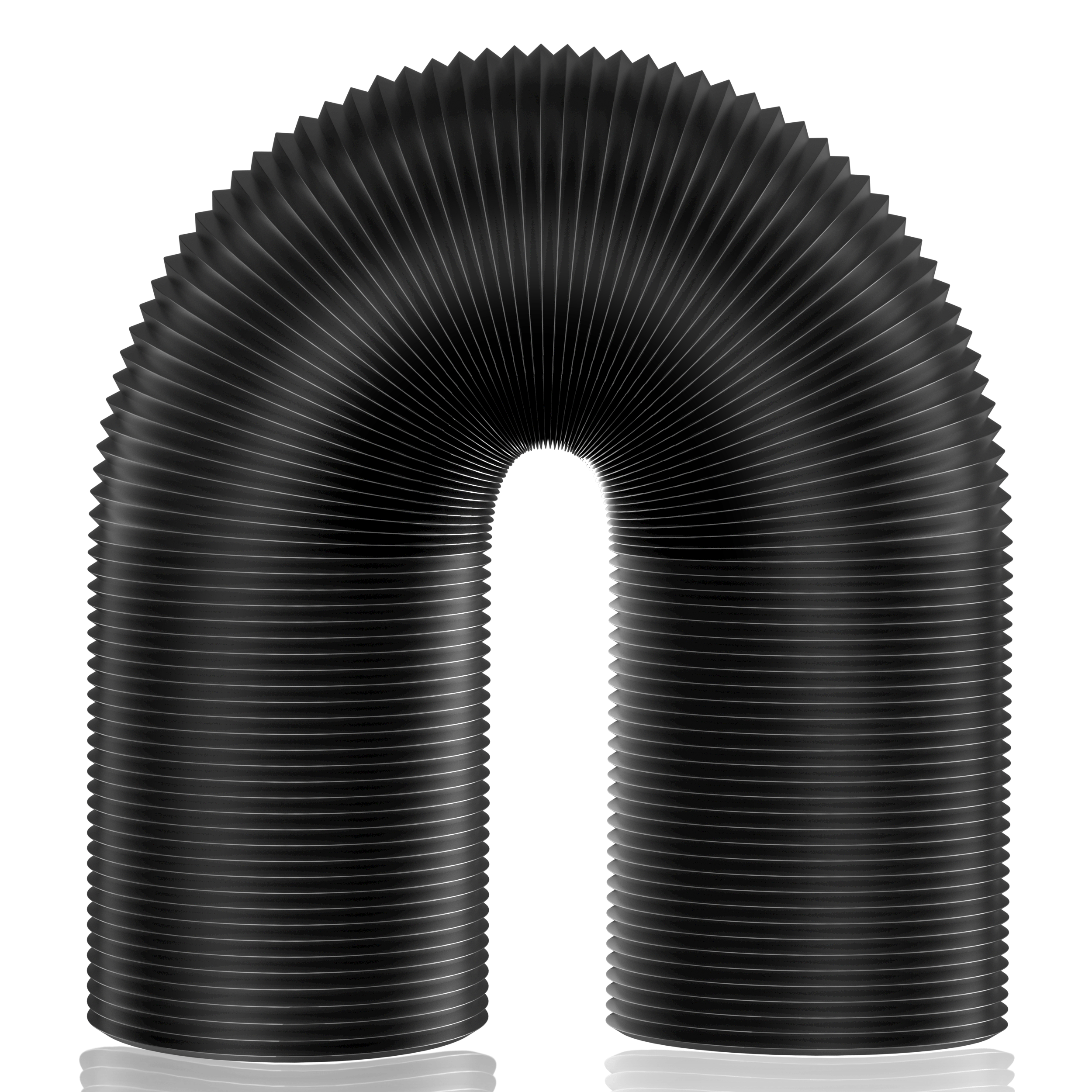 Black Four-Layer Dryer Vent Hose for Heating Cooling Ventilation and Exhaust - Dryer Vent Hose